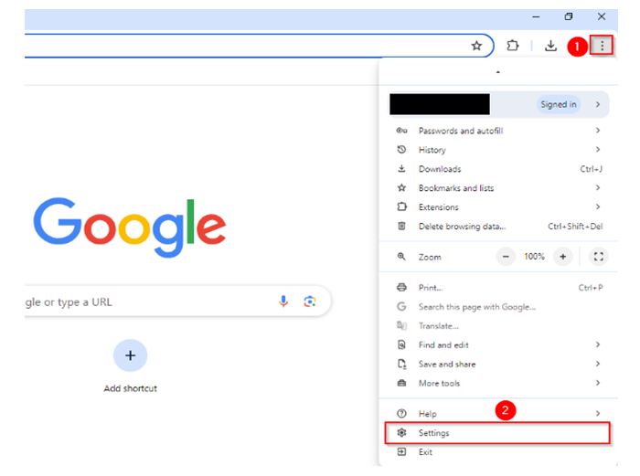 ERR_CACHE_MISS - Google Chrome Settings