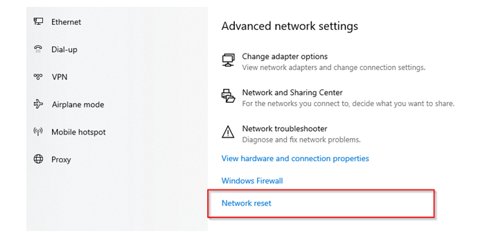 ERR_CACHE_MISS - Network Reset