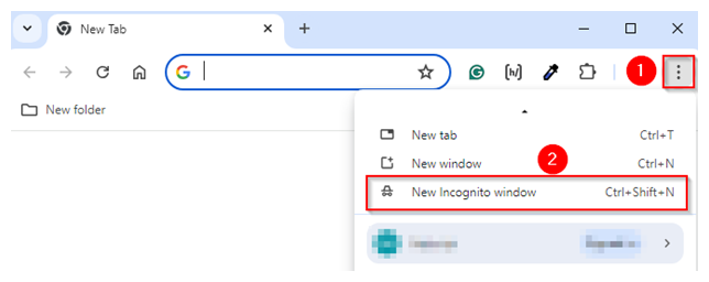 net::err_cert_authority_invalid - Open New Incognito Window in Google Chrome