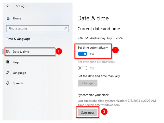 net::err_cert_authority_invalid - Sync Your Computer’s Clock