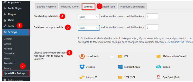 How to Backup Your WordPress Site - Setup Automatic Backup in UpdraftPlus