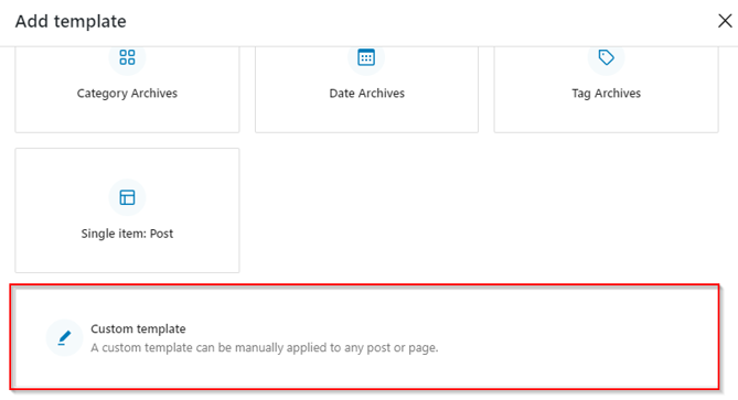 How to Create a WordPress Landing Page - Select Custom Template