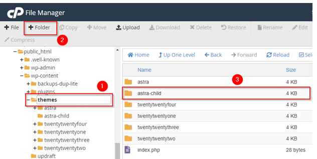 How to Create a WordPress Landing Page - Create Child Theme Folder