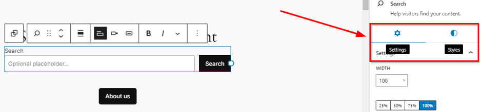 WordPress Widgets - Customize Search Widget