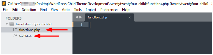How To Create A WordPress Child Theme - Create Essential Files
