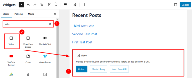 Embed A Video In WordPress - Add Video Widget