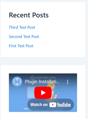 Embed A Video In WordPress - Add Video to Sidebar