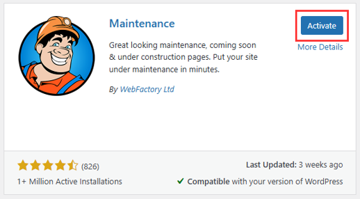 WordPress Hacked - Check, Repair, Prevent - Activate Plugin