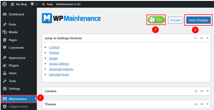 WordPress Hacked - Check, Repair, Prevent - Enable Maintenance Mode
