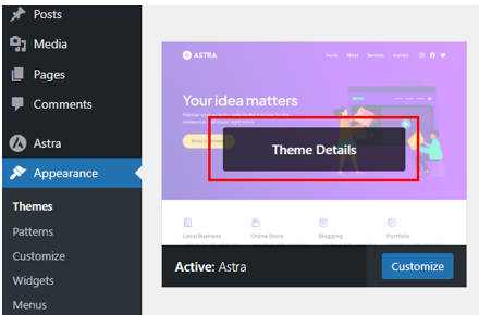 How to Update a WordPress Theme: 5 Effective Methods - Access Theme Details