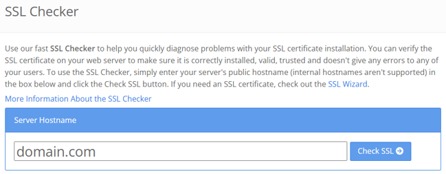Fix Signature Verification Failed Vulnerability - Use SSL Checker Online Tool to Validate SSL