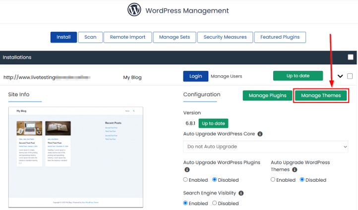 Fix Common WordPress Issues - Open Hosted’s cPanel Dashboard