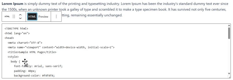 How To Upload HTML Files To WordPress - Write Your HTML Code in Custom HTML Block