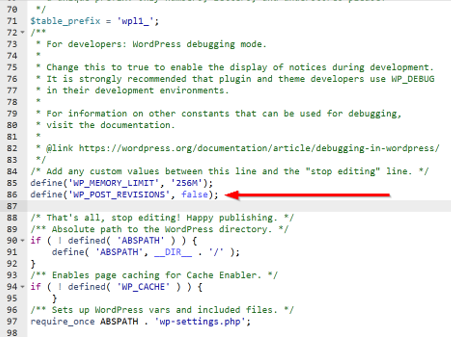 WordPress Revisions - Disable Revisions in WordPress