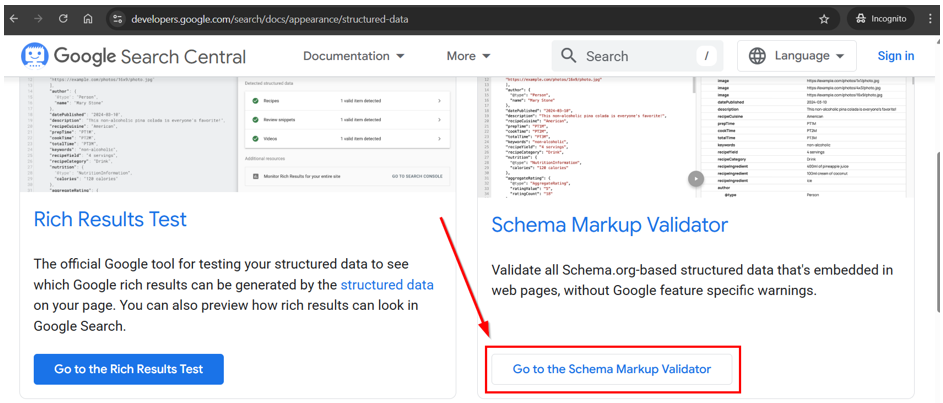 How To Add Schema Markup In WordPress - Open Schema Markup Validator