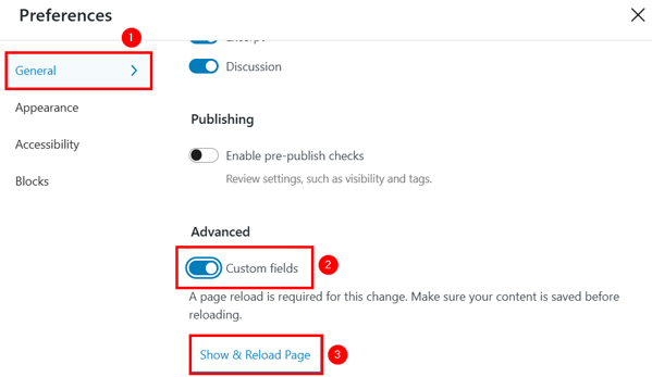 How To Add Schema Markup In WordPress - Enable Custom Fields in WordPress Page