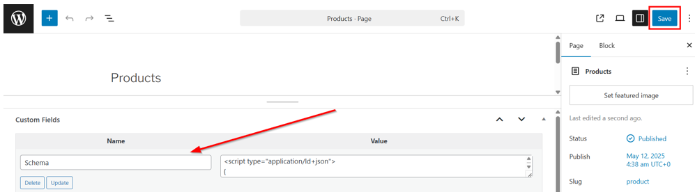 How To Add Schema Markup In WordPress - Save Post in WordPress