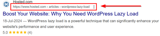 WordPress Breadcrumbs - Breadcrumbs Example in Search Engine Result Pages