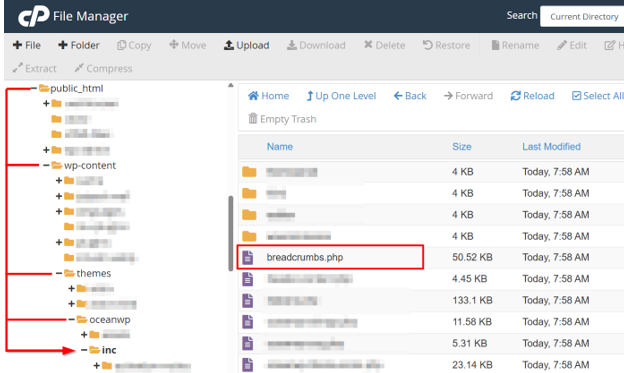 WordPress Breadcrumbs - Breadcrumbs are Enabled By Default in OceanWP