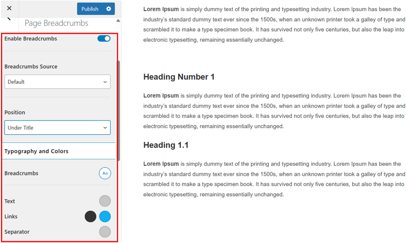 WordPress Breadcrumbs - Enable Breadcrumbs Using OceanWP Theme Customizer