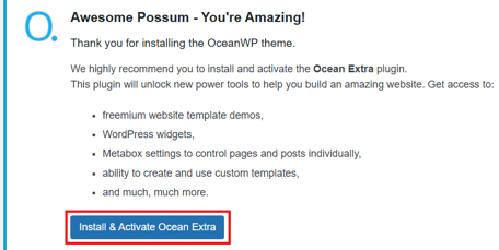 WordPress Breadcrumbs - Install and Activate Ocean Extra Plugin