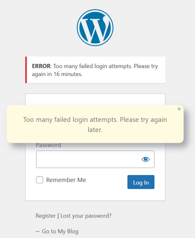 WordPress Login URL: How To Find, Protect & Change It - User Blocked After Reaching Login Limits WordPress Login URL - User Blocked After Reaching Login Limits