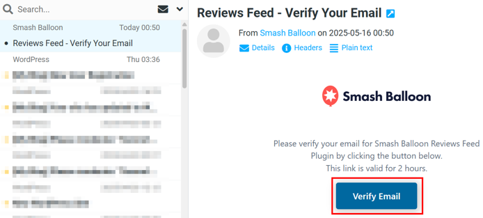 Embed Google Reviews In WordPress - Verify Email