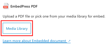 How To Embed A PDF In WordPress - Open Media Library