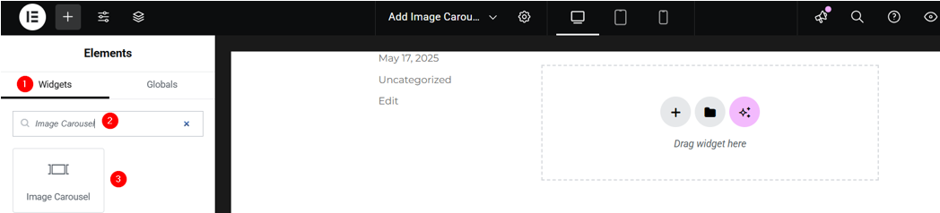 Create A WordPress Image Carousel - Insert Image Carousel Widget