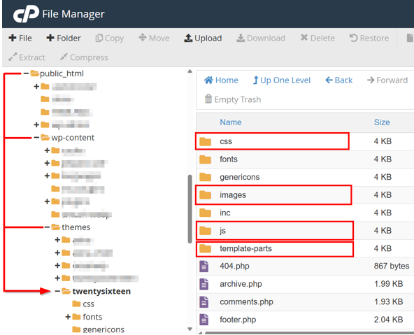 Create A WordPress Image Carousel - Create Folders in Active Theme’s Directory