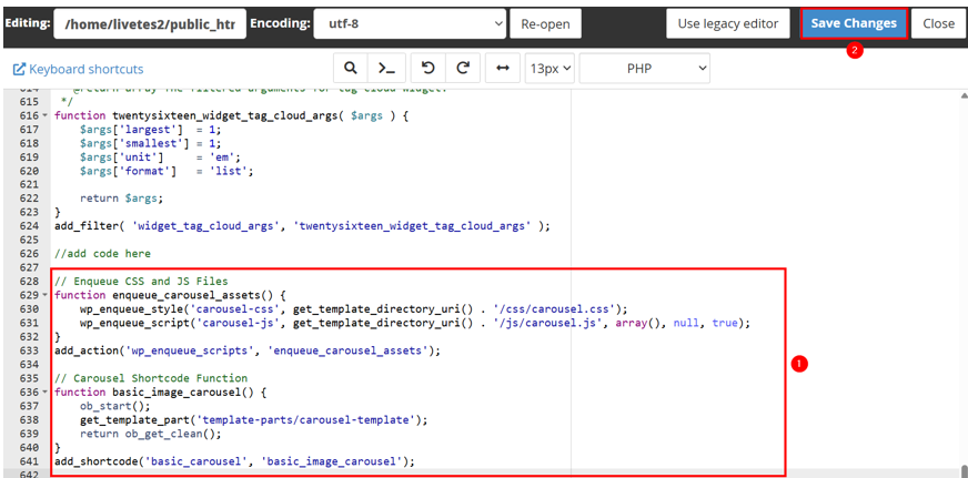 Create A WordPress Image Carousel - Create Image Carousel Shortcode