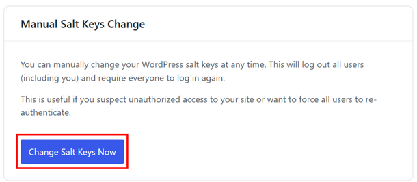WordPress Salts & Security Keys - Change WordPress Salt Keys Manually