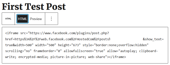How To Use WordPress iFrames - Insert iframe Code to Custom HTML Block