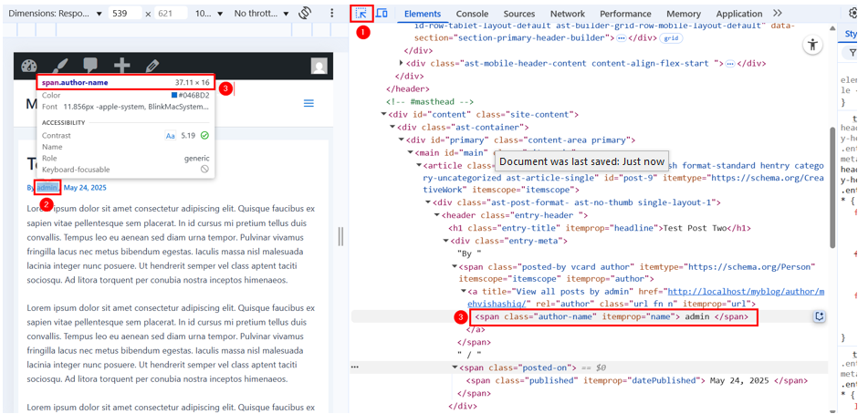 Remove The Author From WordPress Posts - Write Down the Author's Tag Class