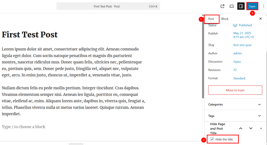 How To Hide Page Title In WordPress - Hide Post Title in WordPress