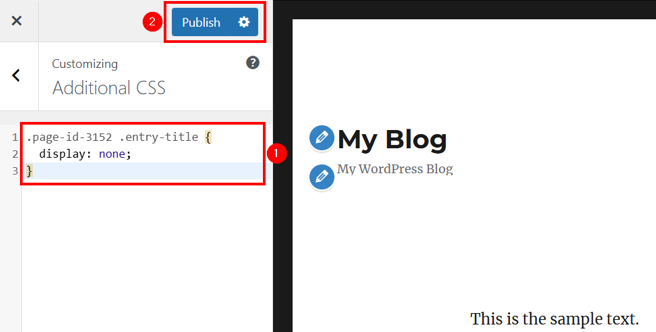 How To Hide Page Title In WordPress - Use Page ID to Hide Particular Page’s Title in WordPress