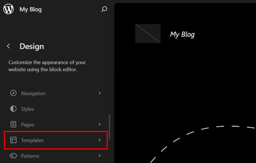 How To Hide Page Title In WordPress - Get Access to List of Templates Using Full Site Editing