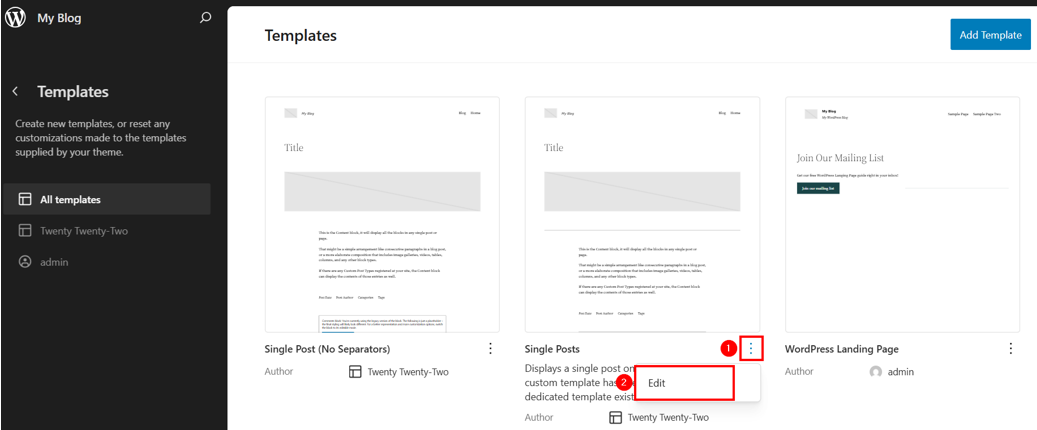 How To Hide Page Title In WordPress - Edit Selected WordPress Template