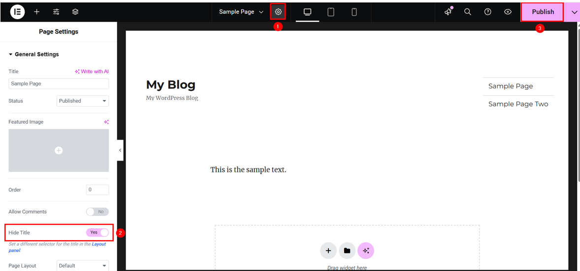 How To Hide Page Title In WordPress - Use Elementor to Hide Page Title in WordPress