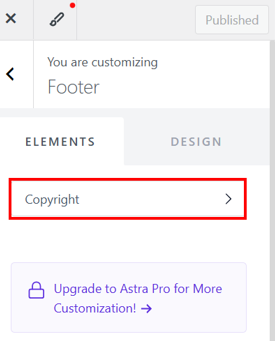 How To Remove Powered By WordPress - Access Copyright Settings Using Astra Theme