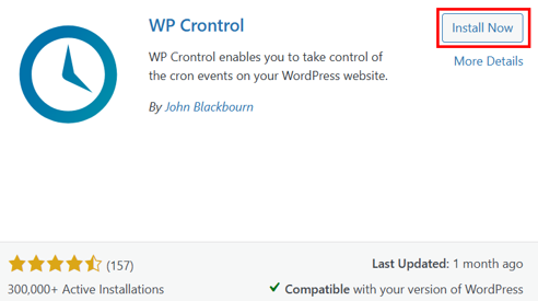 WordPress Cron Jobs - Install WP Crontrol Plugin