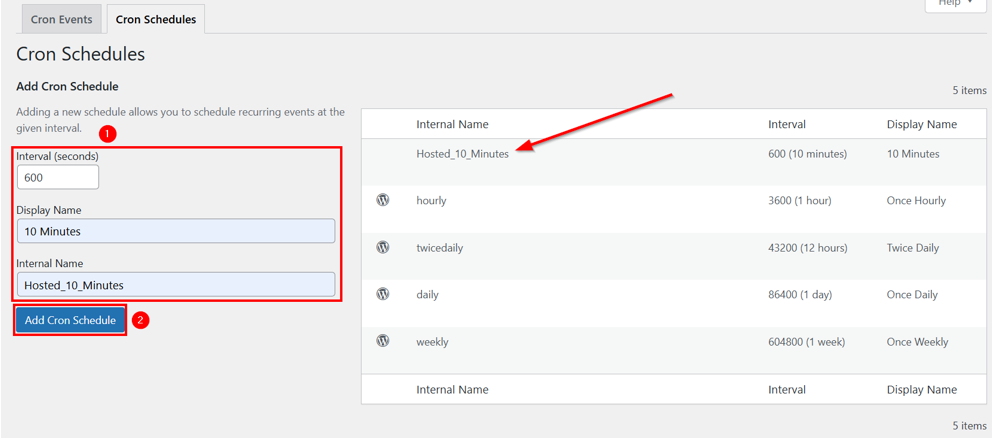WordPress Cron Jobs - Add Cron Schedule Using WP Crontrol Plugin