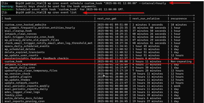 WordPress Cron Jobs - Add New Cron Event