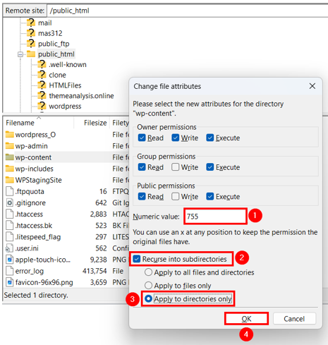 Fix: Sorry, You Are Not Allowed To Access This Page - Set Directory Permission