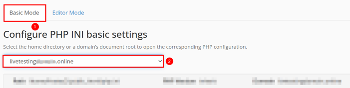 Fix 413 Request Entity Too Large Error In WordPress - Choose Webiste for Which You Want to Edit PHP Configuration