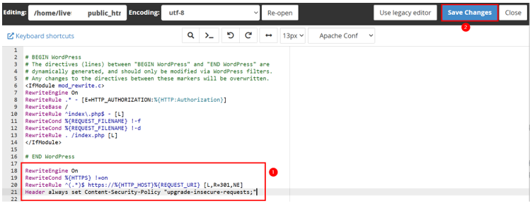 Fix The Mixed Content Error in WordPress - Edit .htaccess File to Fix Mixed Content in WordPress