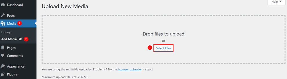 WordPress Media Library Not Showing Images - Upload Images Through Media Library