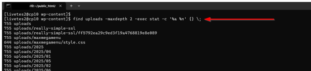 WordPress Media Library Not Showing Images - Check Permissions to a N Depth Level