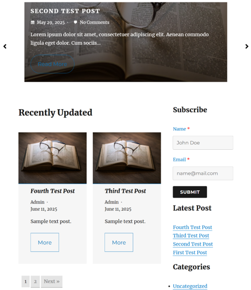 Add A WordPress Blog Page For Posts - Customized WordPress Blog Page