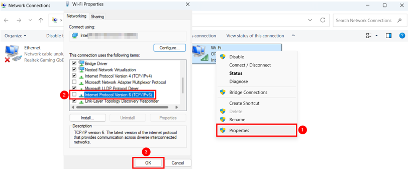  Fix DNS Server Not Responding Error - Disable IPv6 on Windows Operating System